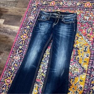 Early 2000s Rerock For Express Bootcut Jeans